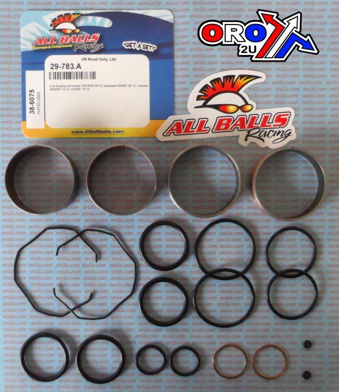 FORK BUSHING KIT 08-16 HON/KAW/YAM 450, ALLBALLS 38-6075 DIRT