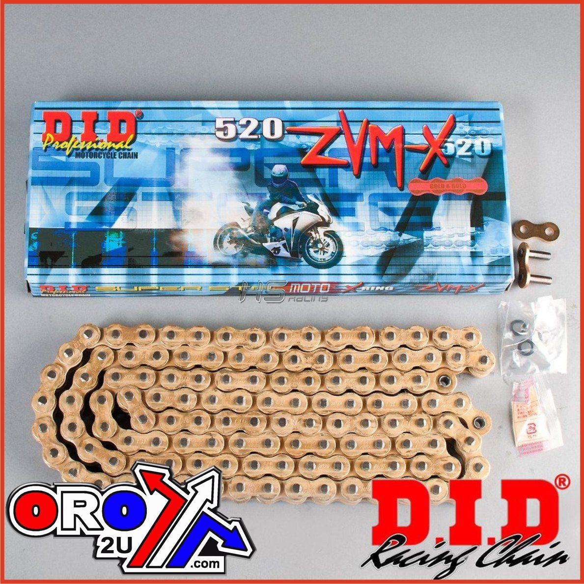 DID 520ZVM-X GOLD CHAIN 116L ZJ DID520ZVMXGG116