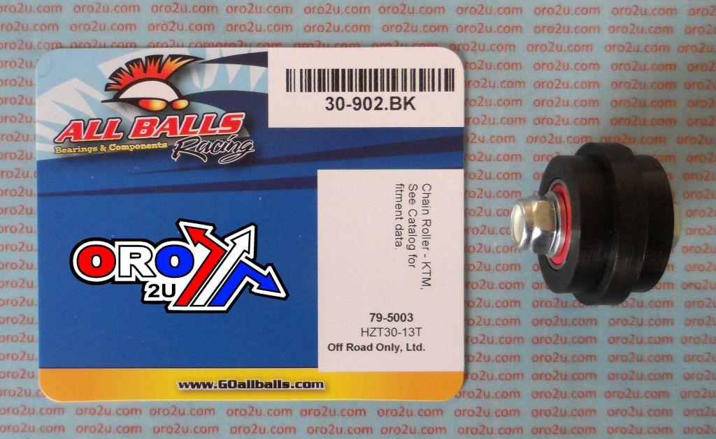 CHAIN ROLLER KTM D38/32xW20, ALLBALLS 79-5003 BLACK