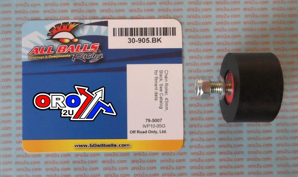 CHAIN ROLLER BLACK D43x24, YFZ350 ATV ALLBALLS 79-5007, YAMAHA YFM660 ATV
