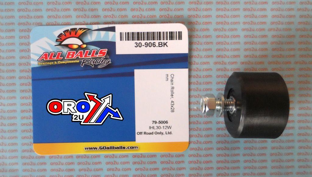 CHAIN ROLLER BLACK D42x28, ALLBALLS 79-5006 LT500 ATV