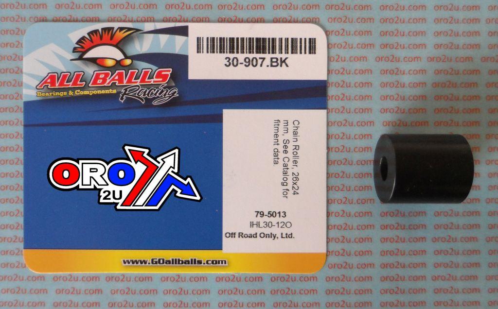 CHAIN ROLLER BLACK D24x26, ALLBALLS 79-5013 HONDA CRM