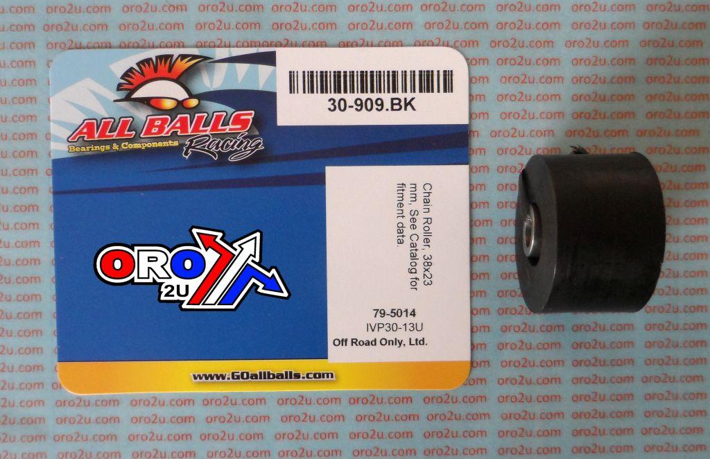 CHAIN ROLLER BLACK D38x24, ALLBALLS 79-5014 KLX450