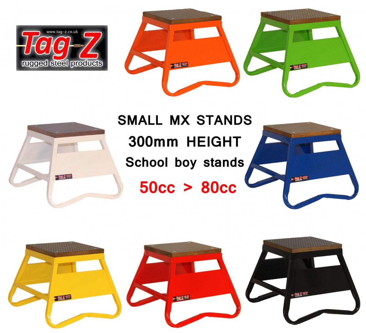 HEAVY DUTY STEEL BOX STAND MX, SMALL / 300mm HIGH MX STAND, YELLOW