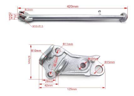 Side Stand Assembly Yamaha YZ 125 250 X 16-22 5UM-27311-E1-00 BF1-21447-00-00