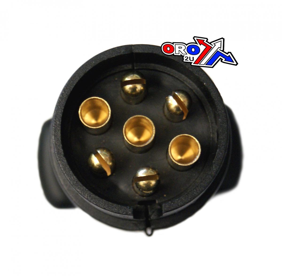 7 PIN PLUG PLASTIC TERMINAL, TRAILER7PIN PLUG / EACH, RE 6001