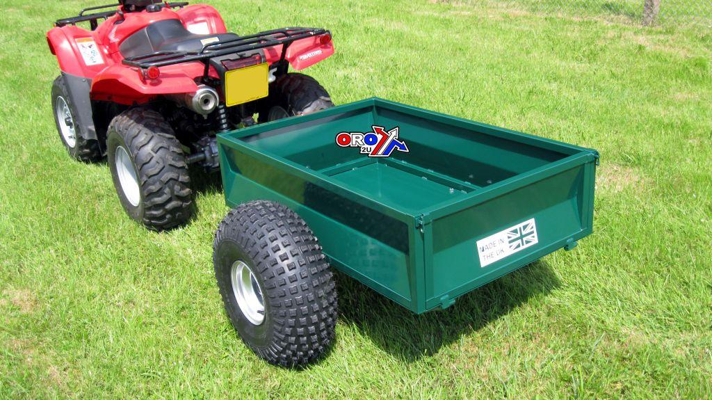 ATV BOX TRAILER 600KG 2Wheel, QUAD BIKE TRAILER / GREEN, EXTRA CARRIAGE CHARGE!!