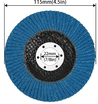 ZIRCONIUM FLAP DISC 115 / 60G, EACH / 868821