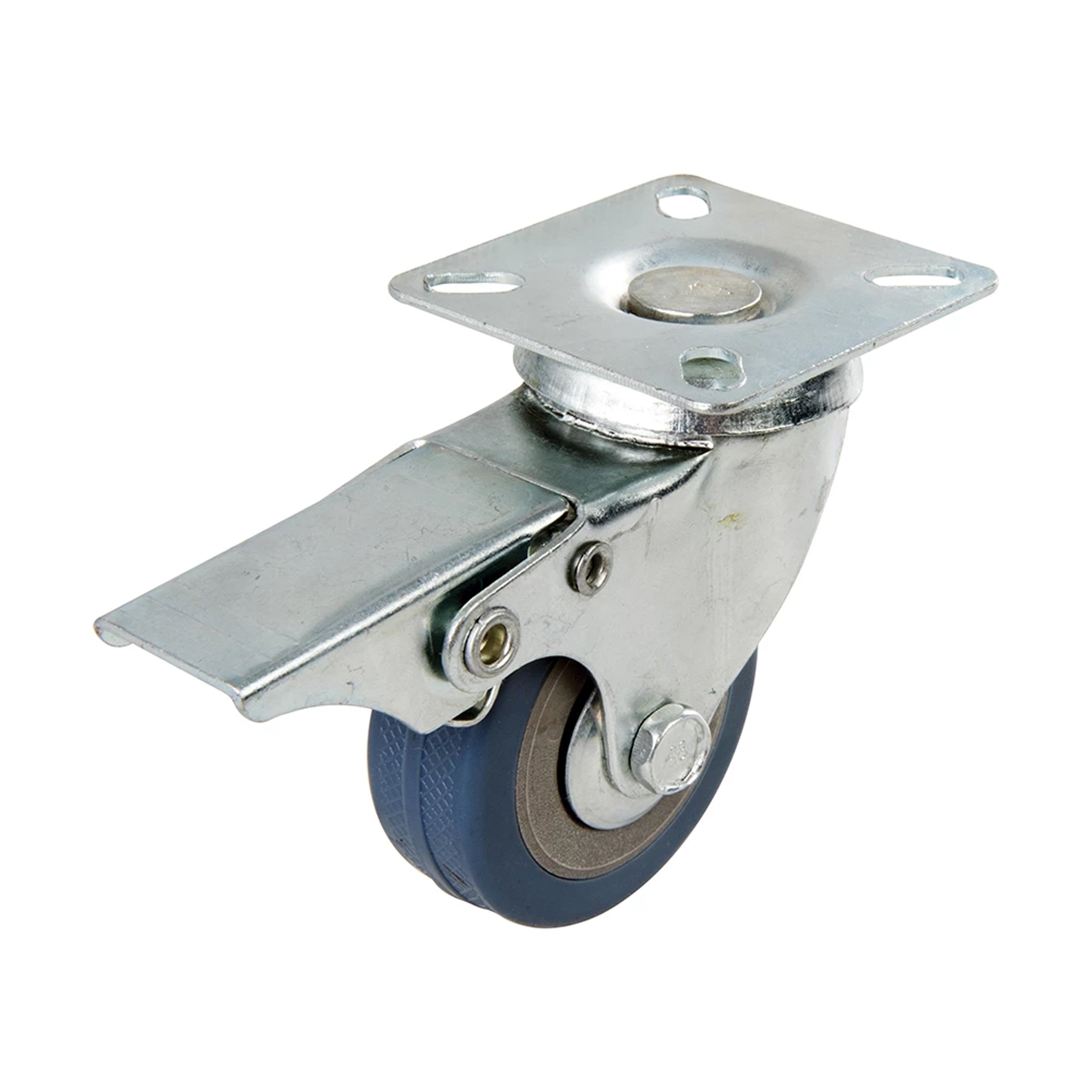 CASTOR SWIVLE WHEEL EACH 50kg, SUIT : OLD WHEEL ABOUT HYD STAND, 75MM WHEEL, SWIVEL, BRAKE