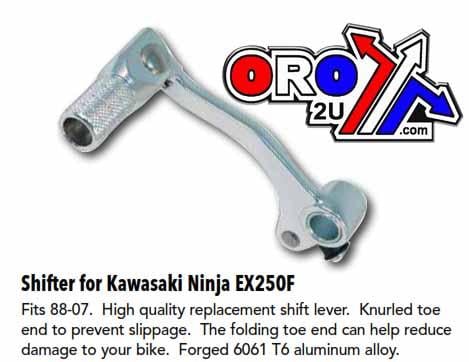 SHIFTER LEVER KAWASAKI EX250F, FORGED, 28-1214, ROAD, MC