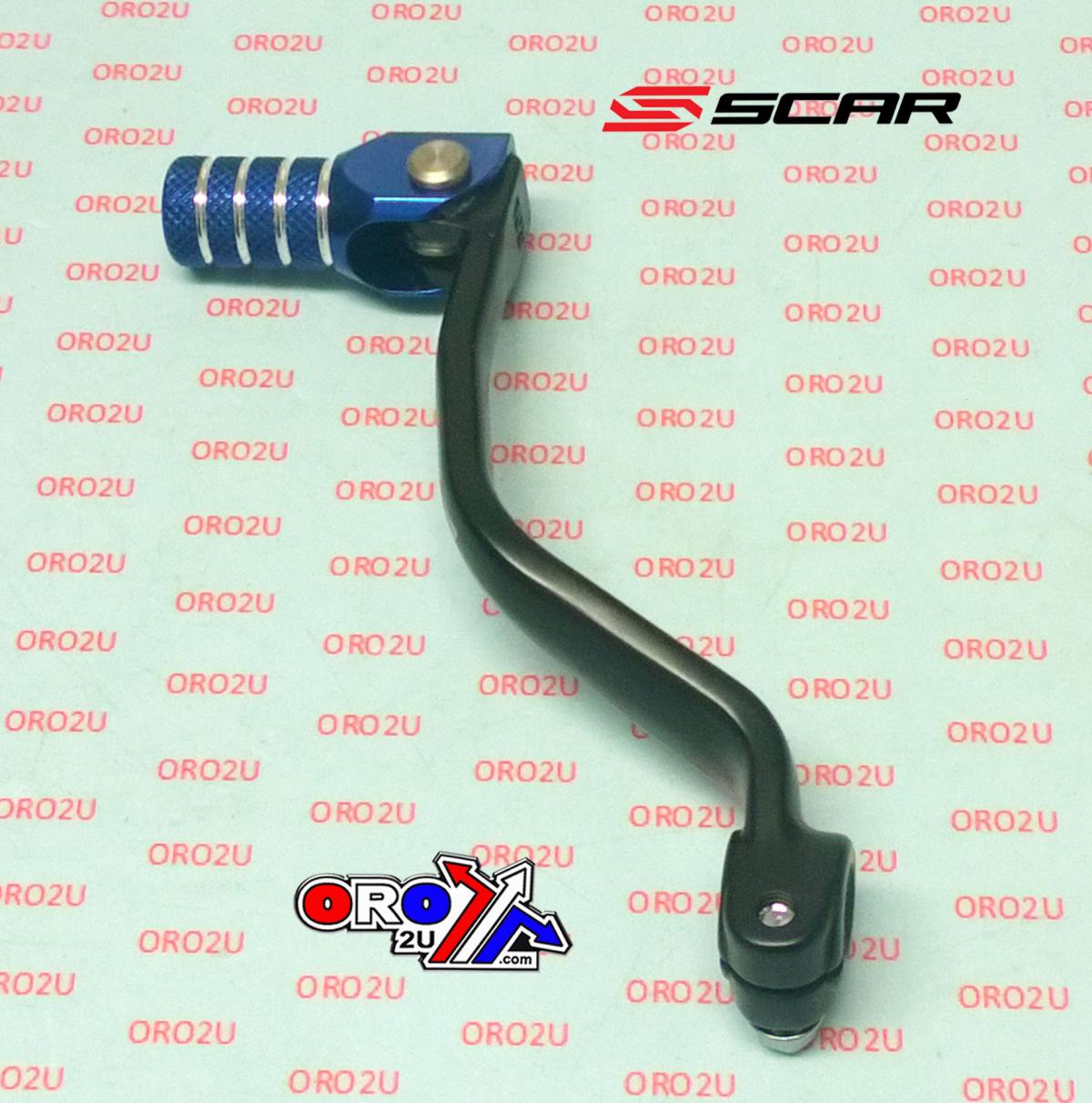 GEAR LEVER SHIFT 1999-19 YZ85, YZ65 18-19, BLACK/BLUE ALUMINIUM FORGED, SCAR RACING GSL408