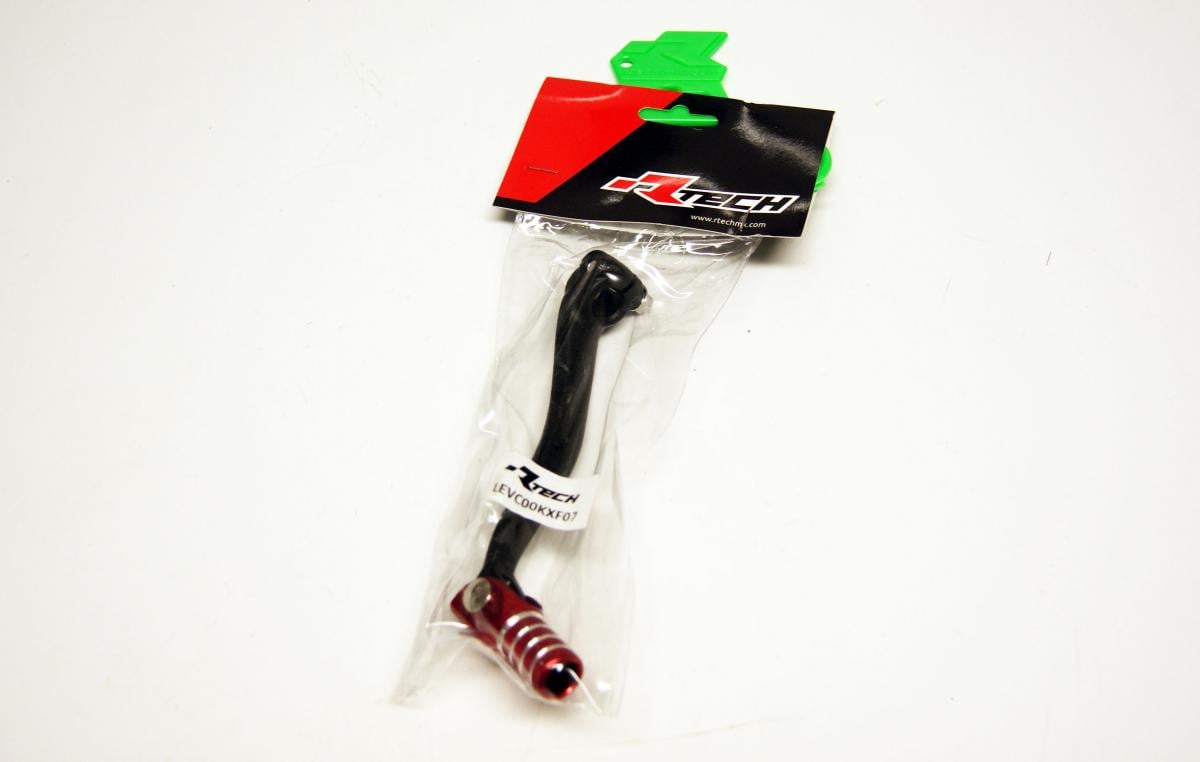 GEAR LEVER SHIFT BLACK / RED, KXF250 09-15 R-LEVC00KXF07, 13156-0614, LEVC00KXF07