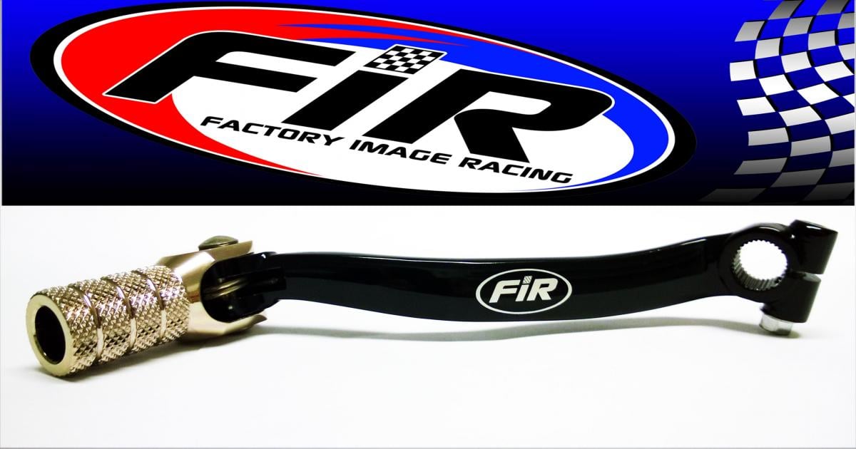 GEAR LEVER SHIFT KXF 250 09-17, ALUMINIUM FORGED 13156-0124, FIR BRAND, BLACK & TITANIUM