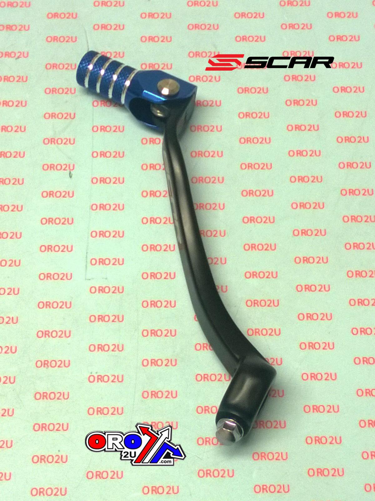 GEAR LEVER SHIFT 17-18 YZ250F, BLACK/BLUE ALUMINIUM FORGED, SCAR RACING GSL411