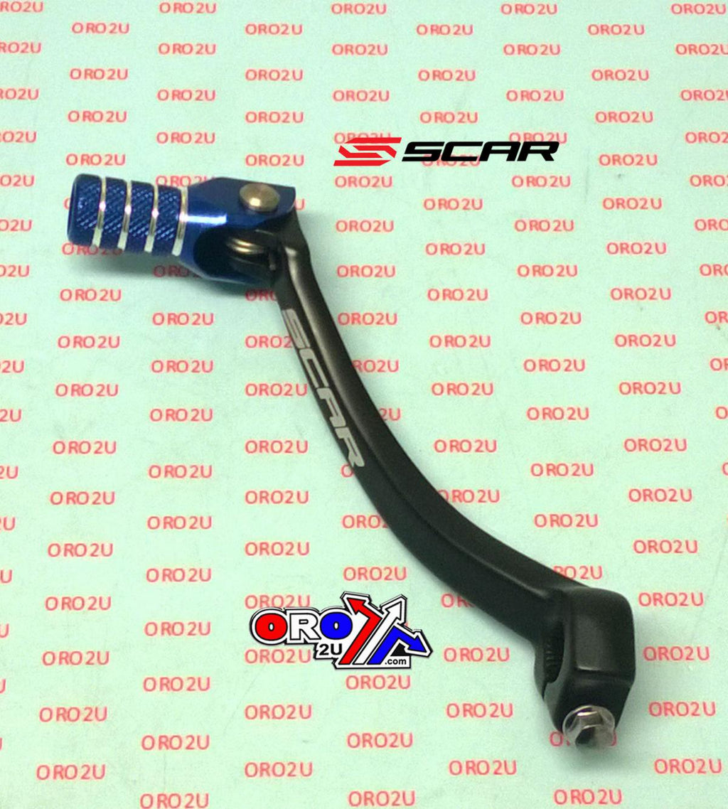 GEAR LEVER SHIFT 2018-19 YZ450F, 2019 YZ250F, BLACK/BLUE ALUMINIUM FORGED, SCAR RACING GSL413