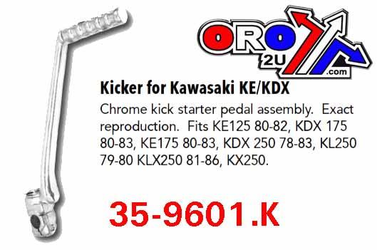 KICKSTART LEVER ASSY KE/KDX, Kawasaki KE KL/KLX/KX/KDX/KZ/125/175/200