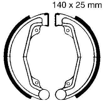 BRAKE SHOES EBC H312 S312