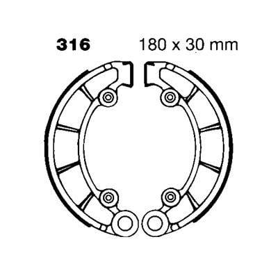 BRAKE SHOES VESRAH VB-128