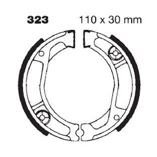 BRAKE SHOES EBC H323 VB140 S323