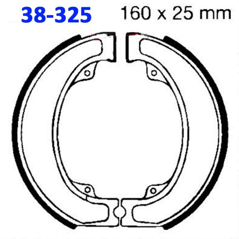 BRAKE SHOES S325 EBC H325, H325