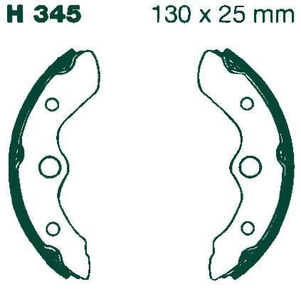 BRAKE SHOES SET H345 EBC