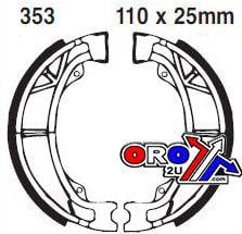BRAKE SHOES H353 EBC, HONDA, CG125