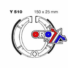 BRAKE SHOES Y510 EBC YAMAHA