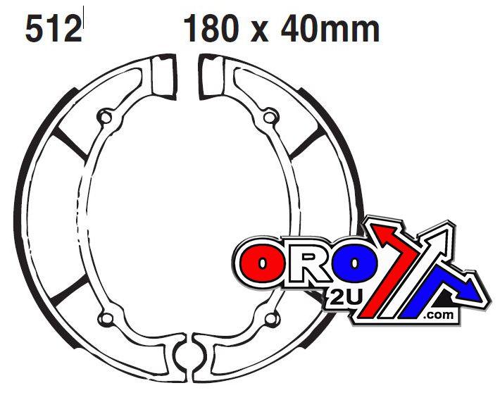 BRAKE SHOES Y512 / S512 EBC