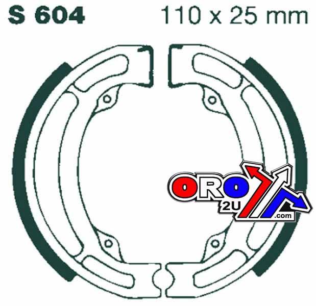 BRAKE SHOES [EBC S604] VB310, 604, S604, 9134