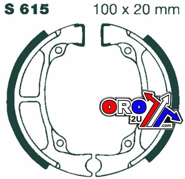 BRAKE SHOES [EBC S615], SUZUKI