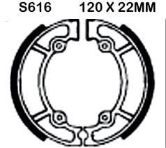 BRAKE SHOES EBC S616 [VB316]