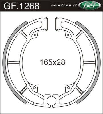 BRAKE SHOES NF1268 [EBC629] GFG1268