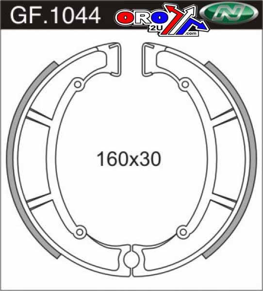 BRAKE SHOES REAR MAICO GF1044