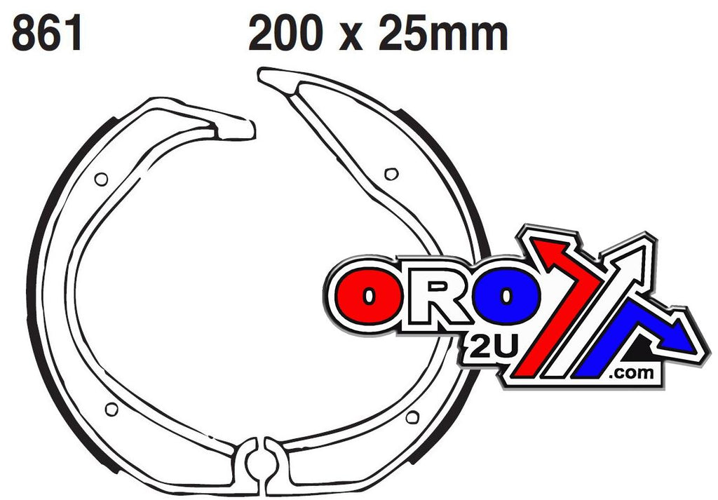 BRAKE SHOES 861 EBC