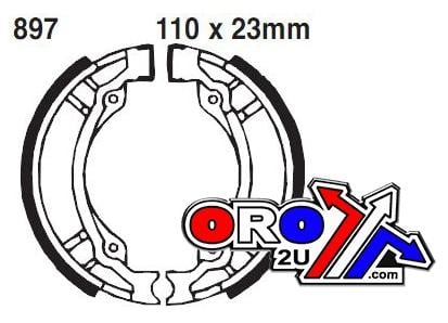 BRAKE SHOES SUZ 897 EBC