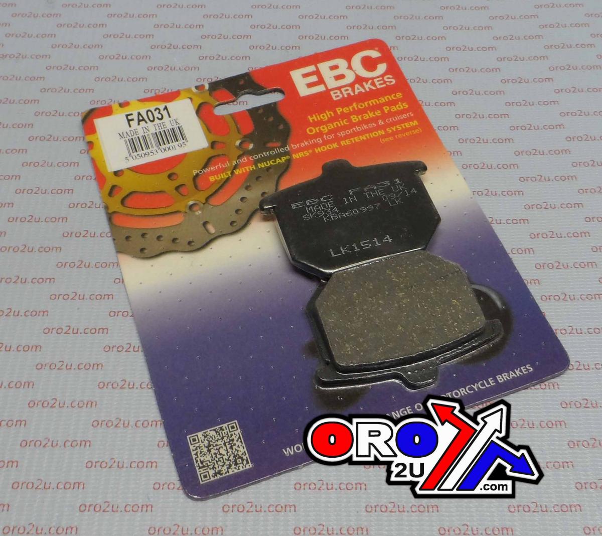 BRAKE PADS SEMI-METAL 9mm