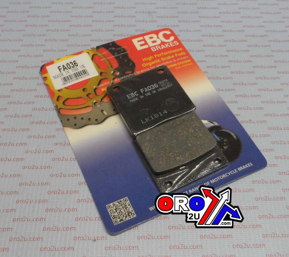 BRAKE PADS DISC VD306 FA36