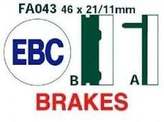 BRAKE PADS DISC VD110 FA43