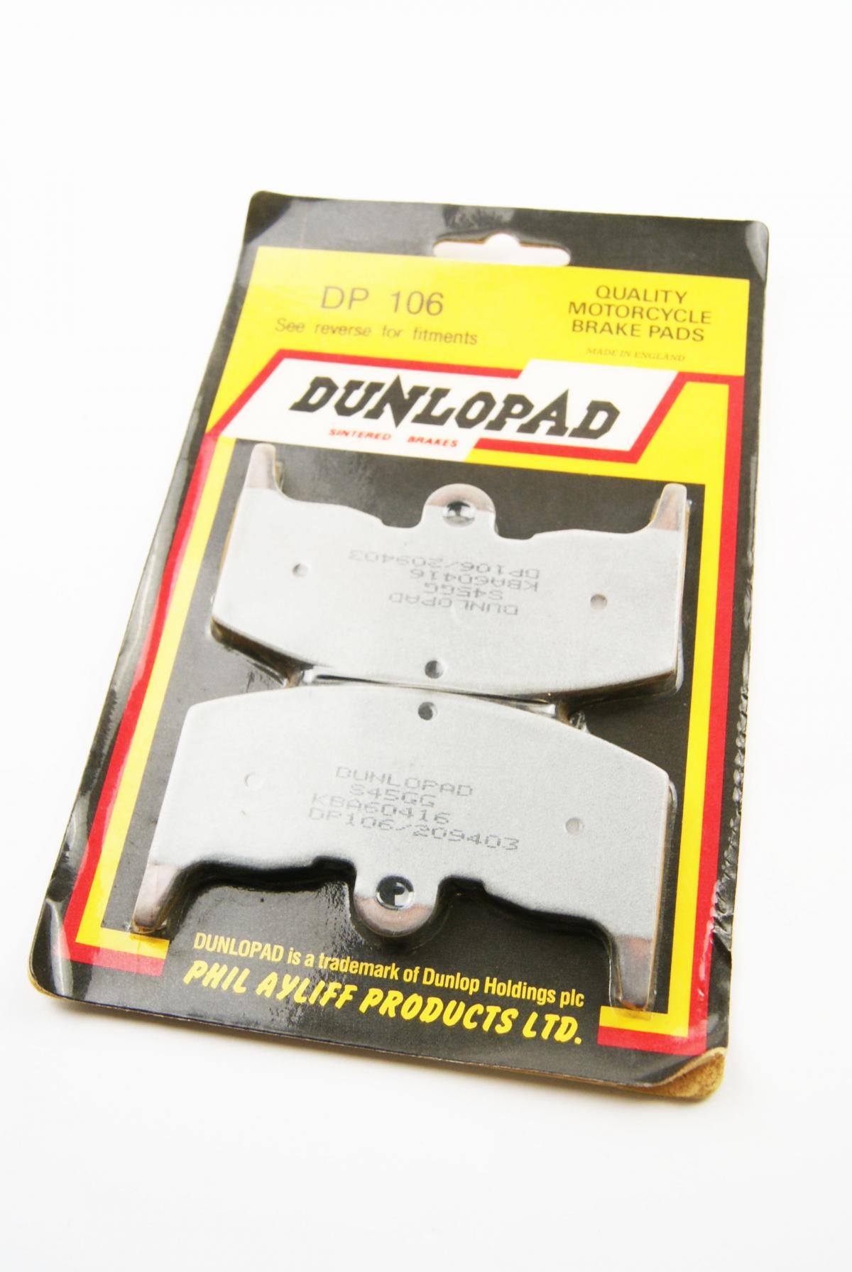 BRAKE PADS SINTERED DP BRAKES, DP106 Premium 41-106.H.DP, 39-080