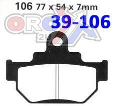 BRAKE PADS SINTERED DP BRAKES, BP208Premium 41-208.H.DP, 39-106