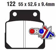 BRAKE PADS STD SEMI-METAL, EBC FA122