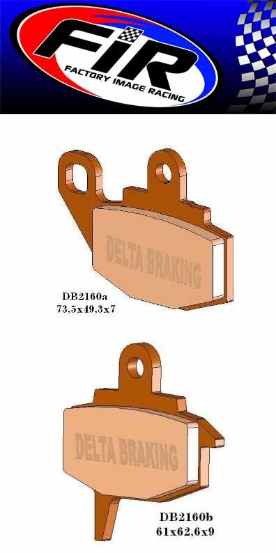 BRAKE PADS SEMI-METALLIC SM DB2160 SEMI, BP016SM0F