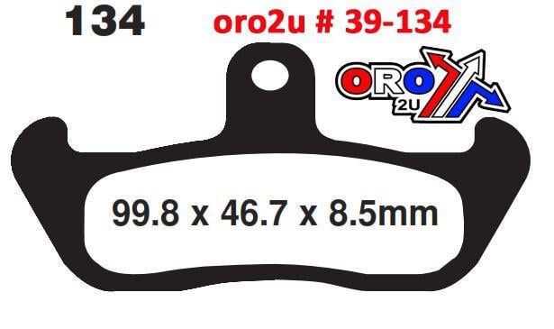 BRAKE PADS DP BRAKES HARD, DP605 Premium Sintered, 39-134