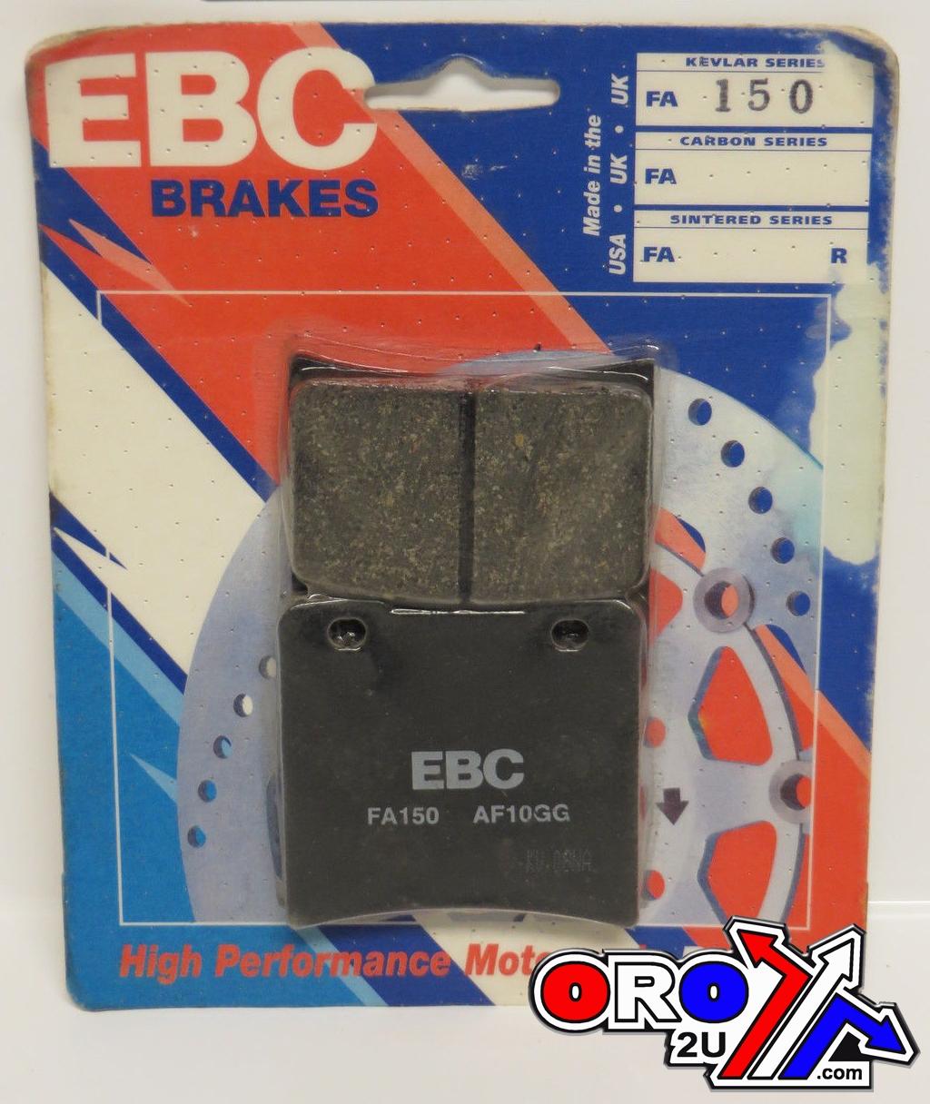 BRAKE PADS STD KEVLAR ORGANIC, EBC FA150SEMI-METAL BLACK