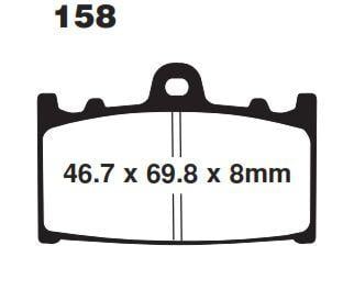 BRAKE PADS DISC EBC FA158