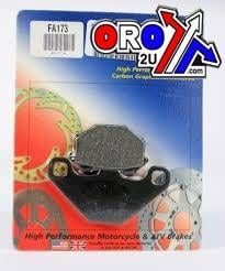 BRAKE PADS STD KEVLAR ORGANIC, EBC FA173 SEMI-METAL BLACK