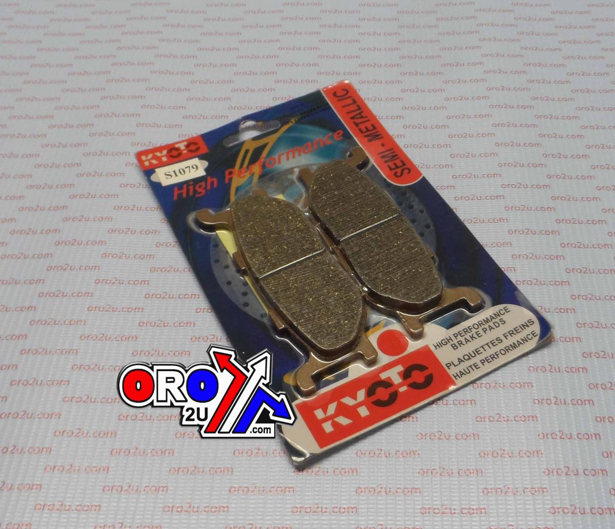 BRAKE PADS DISC SEMI-METAL, KYOTO S1079 BLACK (EBC FA179)