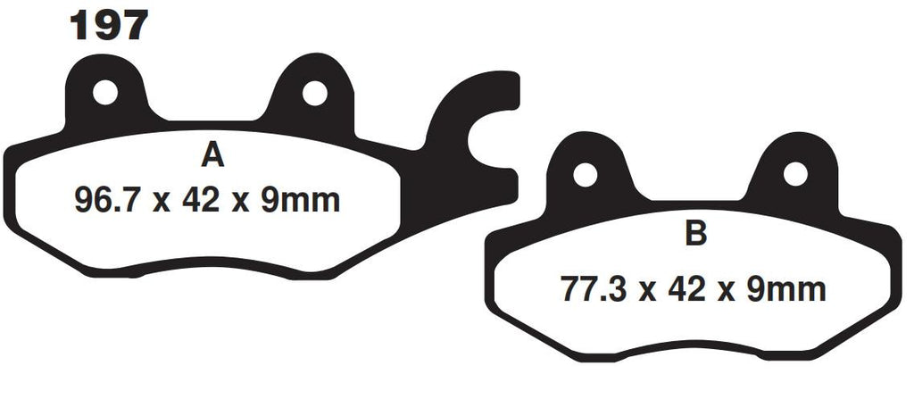 BRAKE PADS SINTERED METAL, SIFAM S1085AN (FA197HH)