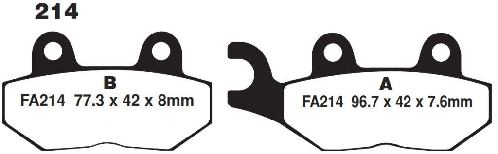 BRAKE PADS EBC FA214