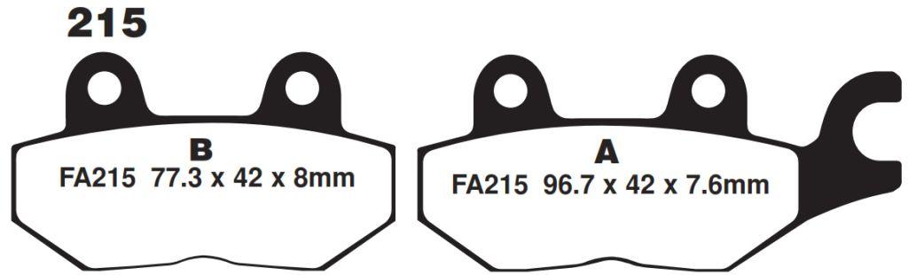 BRAKE PADS EBC FA215